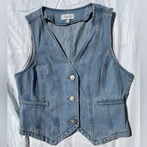 PacSun Light Blue Denim Vest